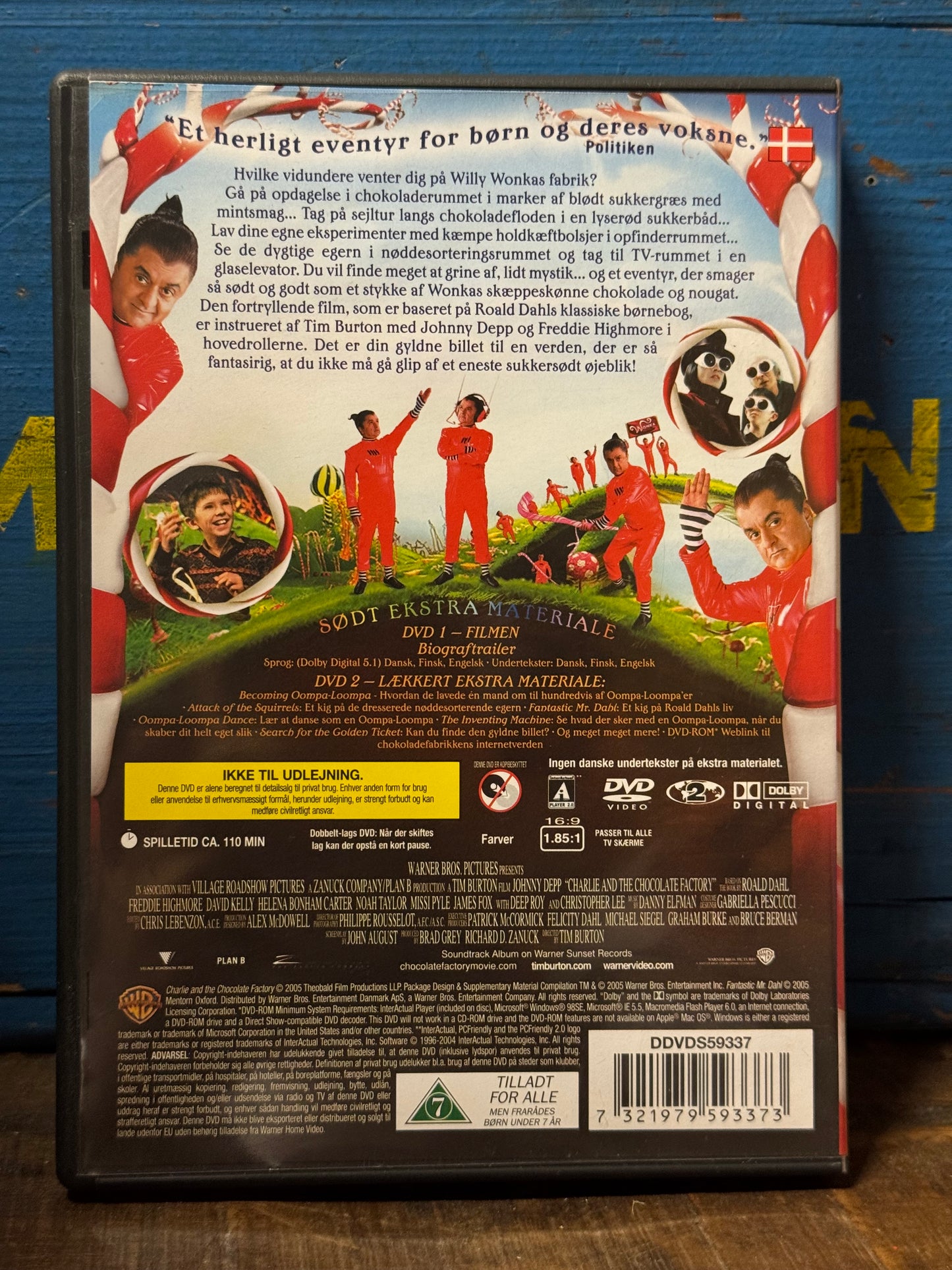 Charlie og chokolade fabrikken DVD