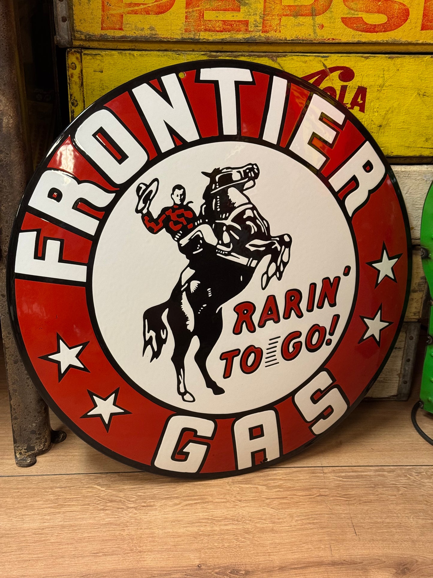 Frontier Gas - Emaljeskilt
