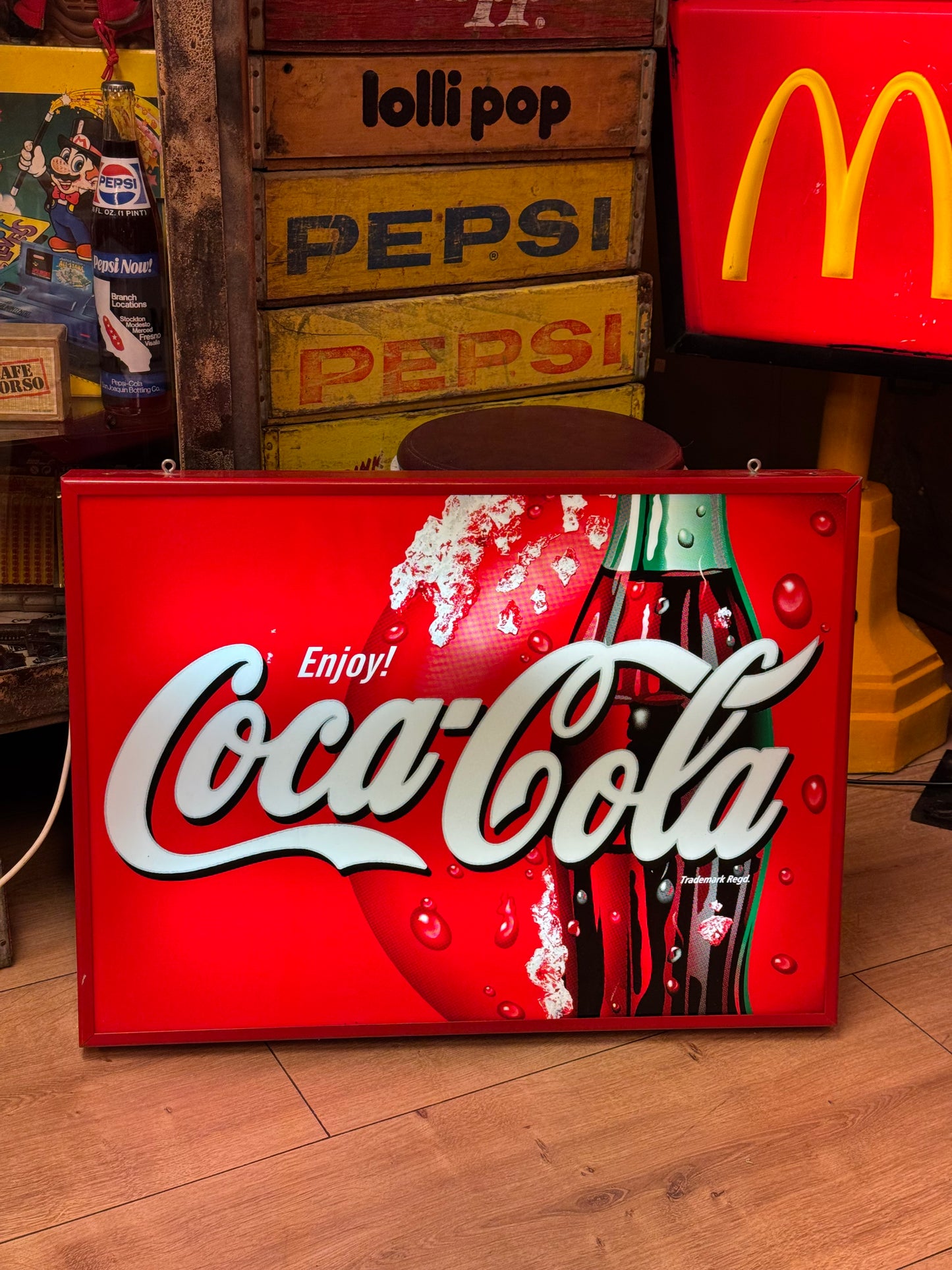 Coca Cola Lysskilt