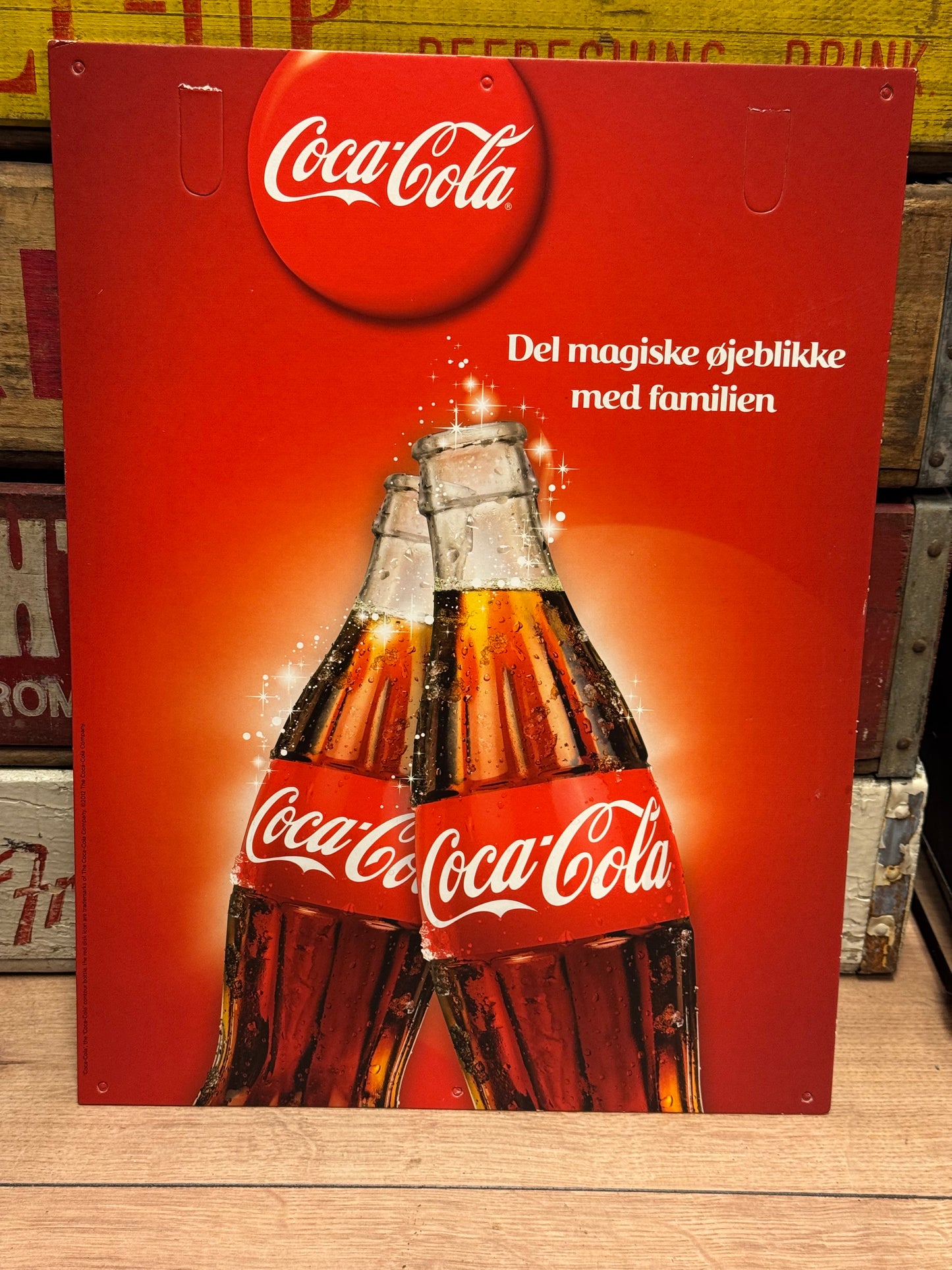 Coca Cola papskilt