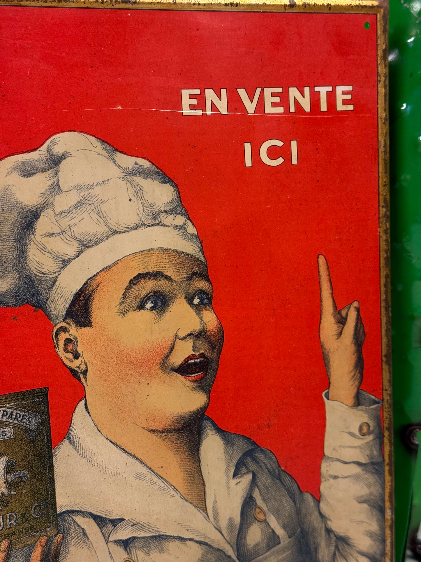 Fransk blikskilt 1920erne