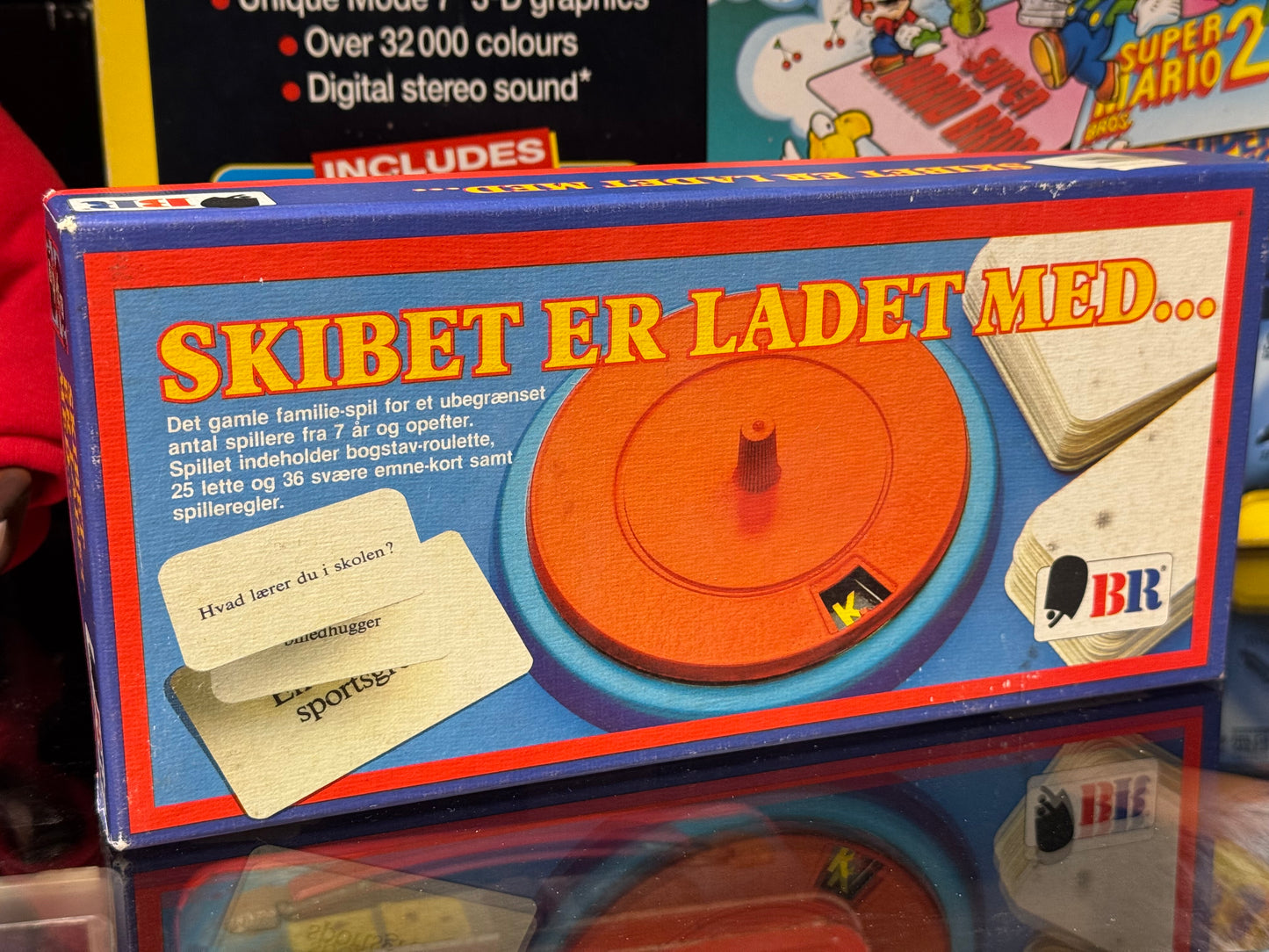 Skibet er ladet med
