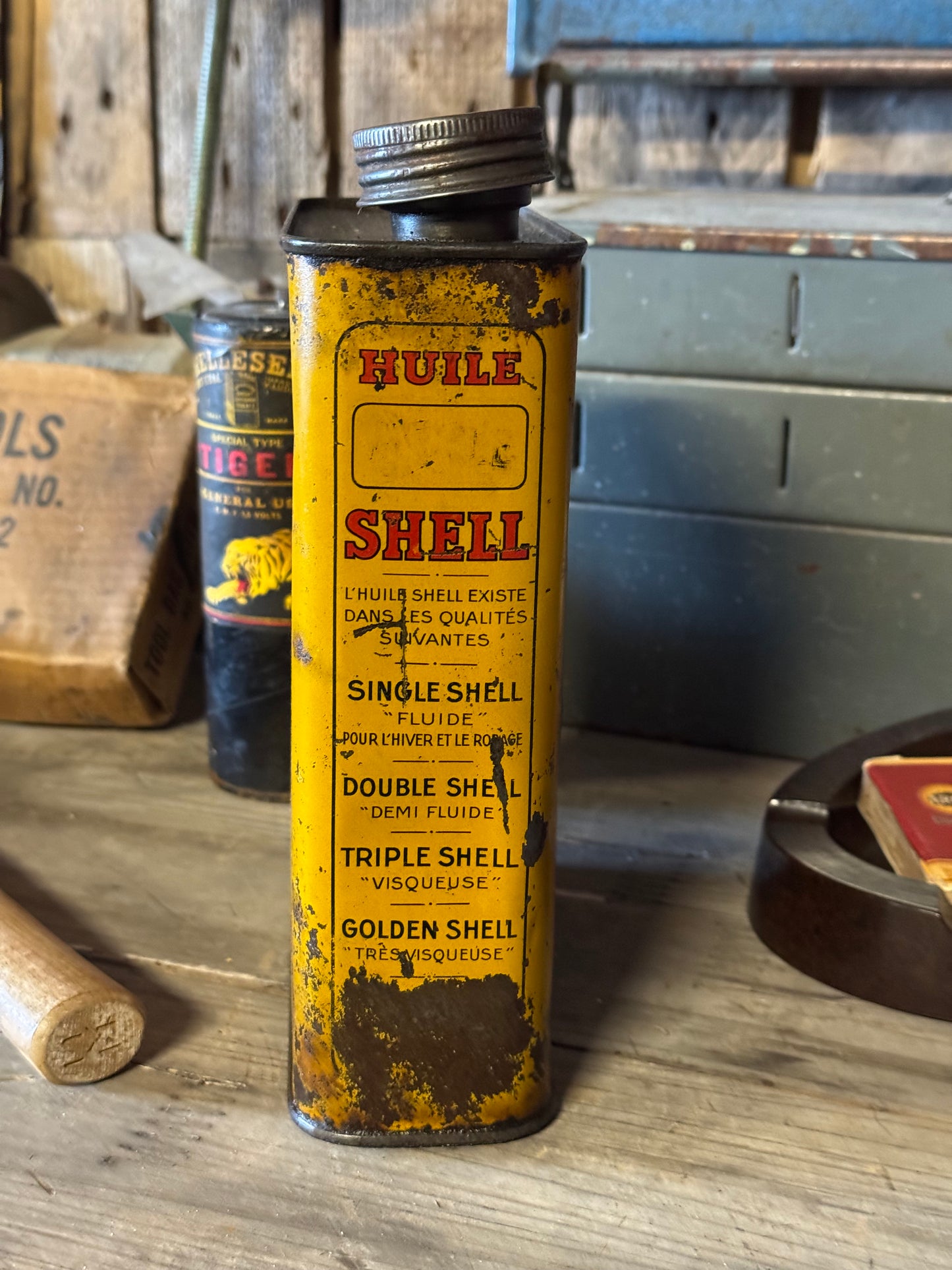 Shell 2L oliedåse 1930-40erne