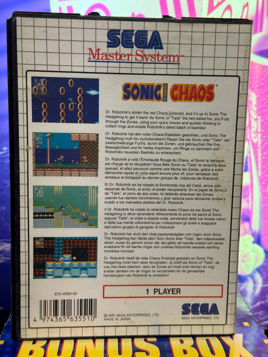 Sonic - Sega Master System