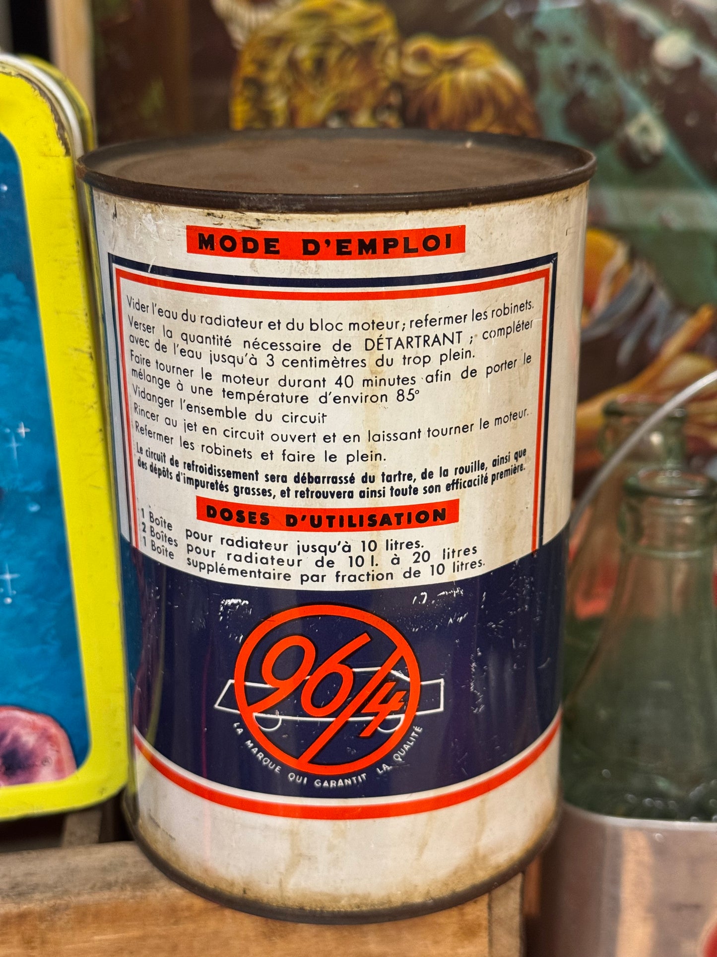 Detartrant oliedåse