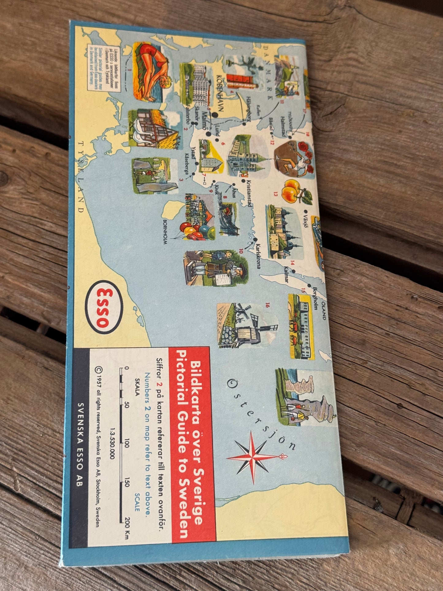 Esso vejkort Sverige