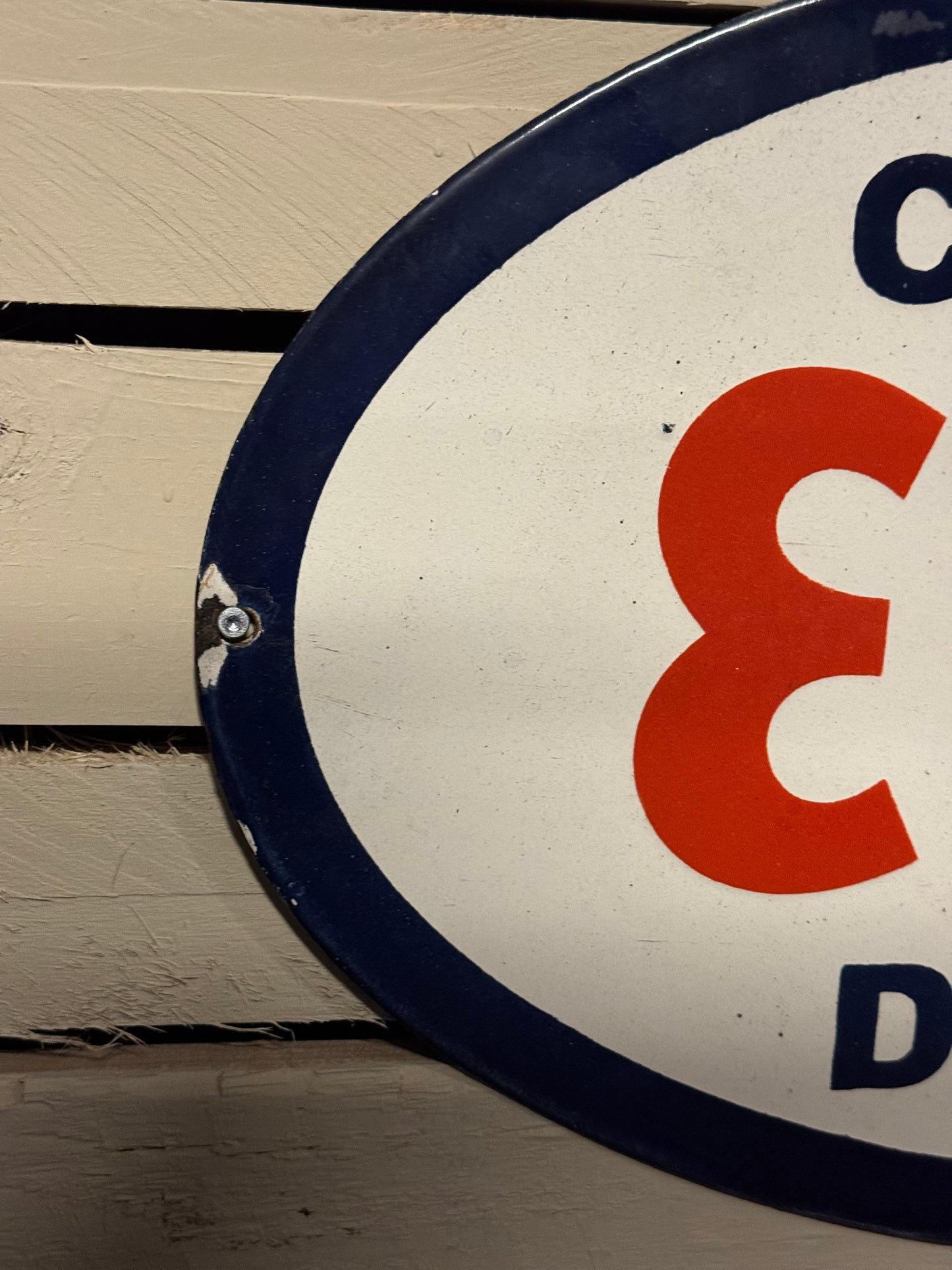 Colonial Esso Dealer Emaljeskilt