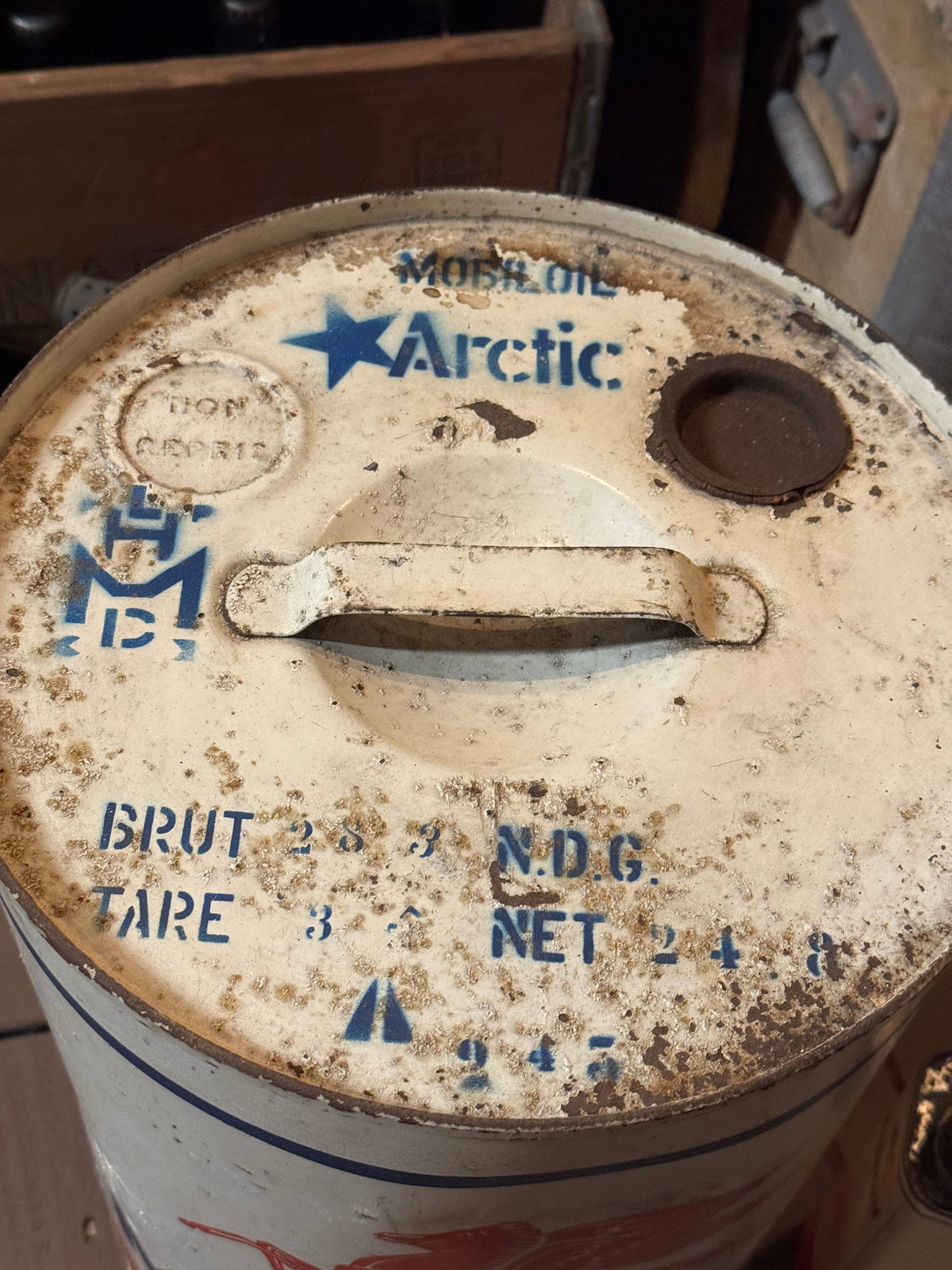 Mobiloil Olietønde 1950erne