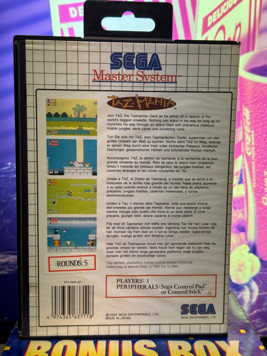Taz - Sega Master System