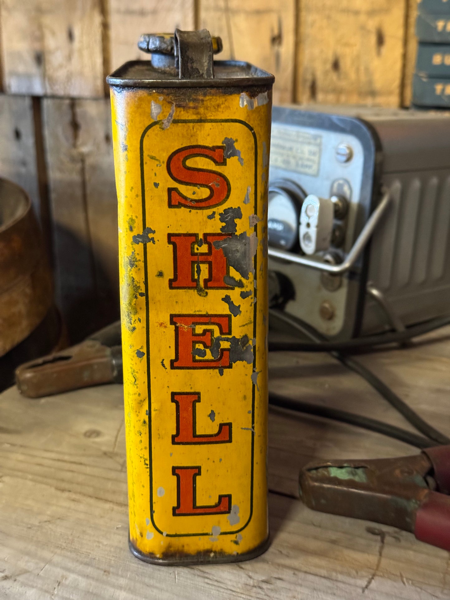 Shell 2L oliedåse 1930-40erne