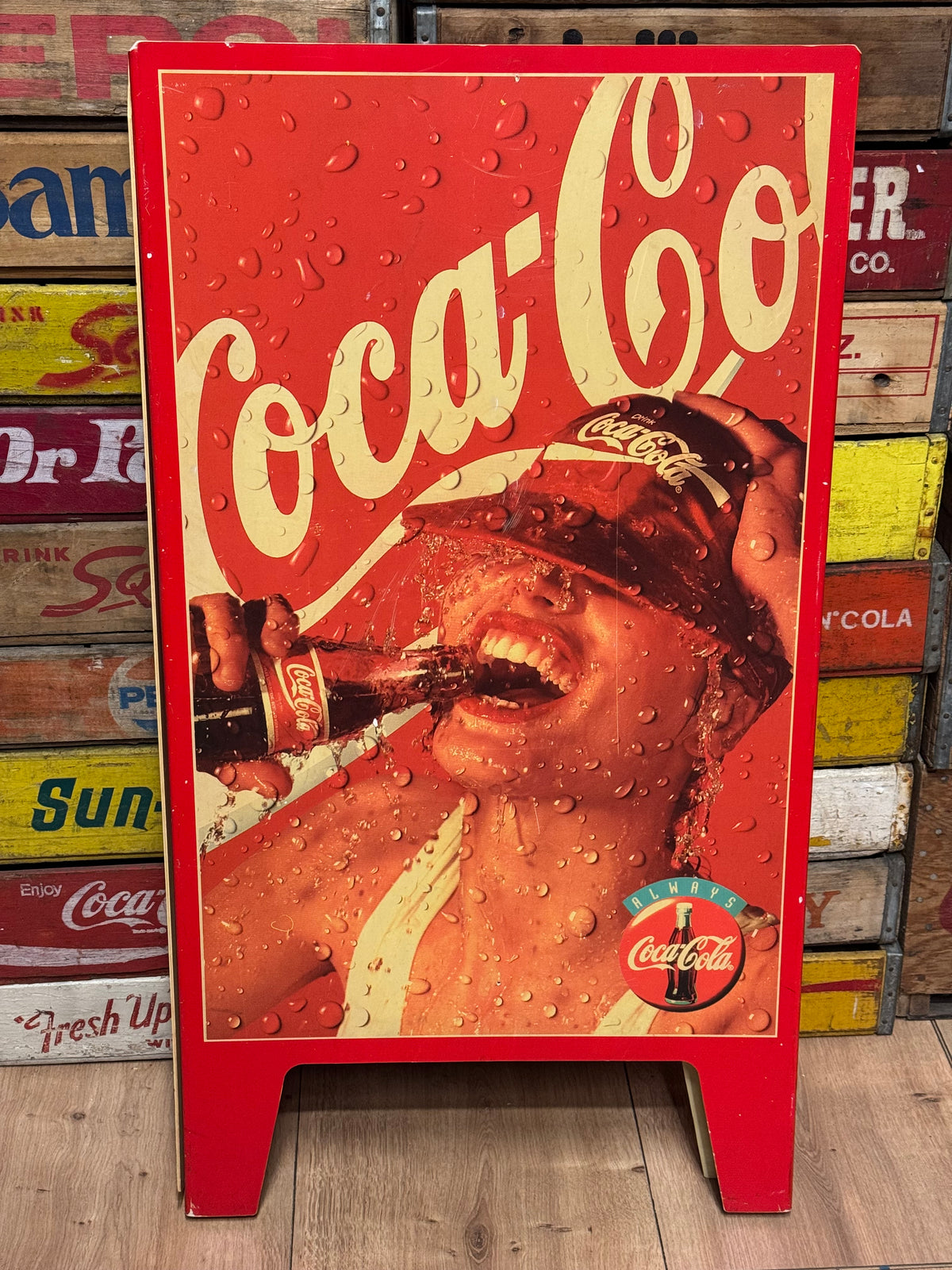 Coca Cola gadeskilt