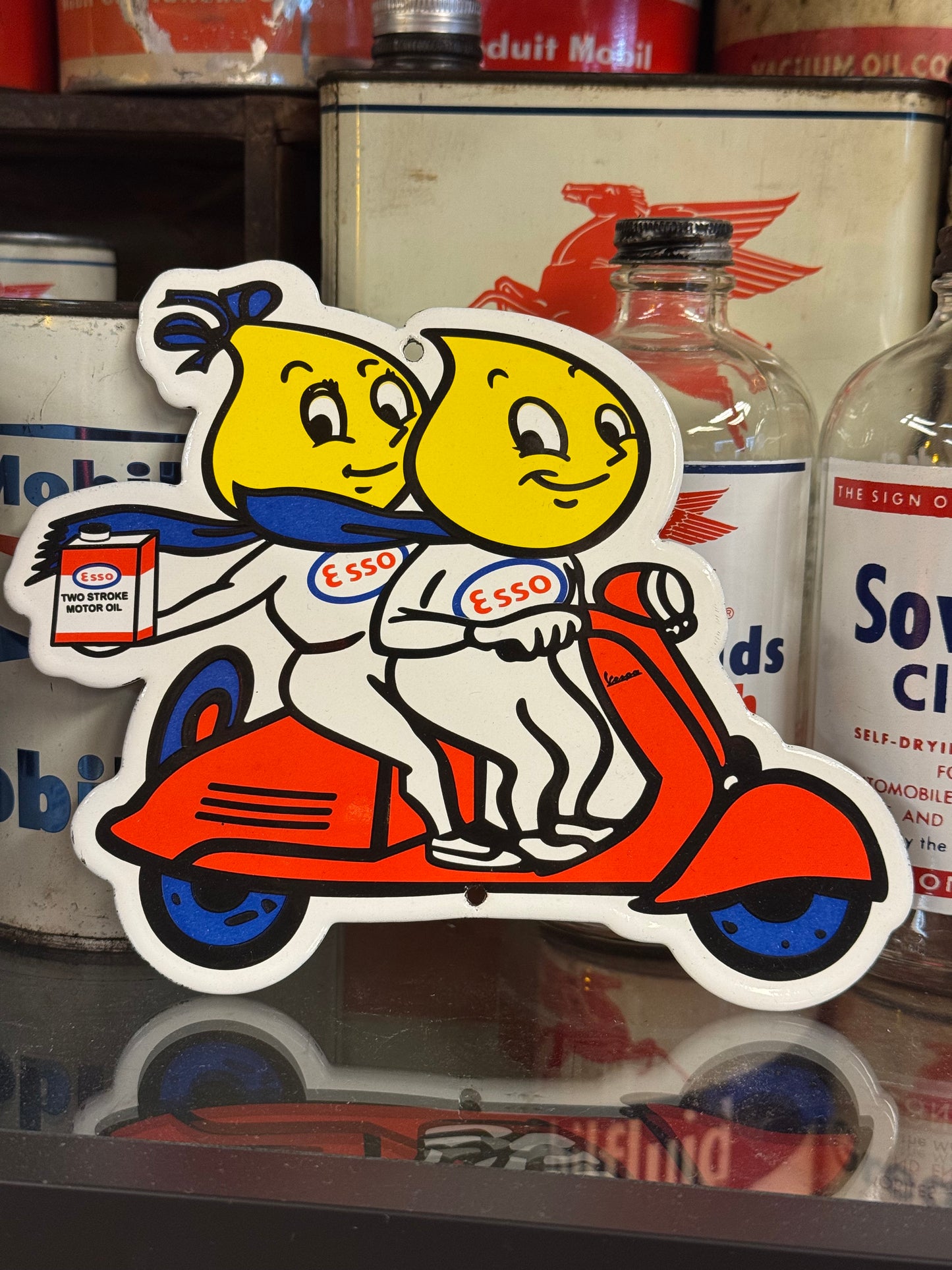 Esso Vespa Emaljeskilt