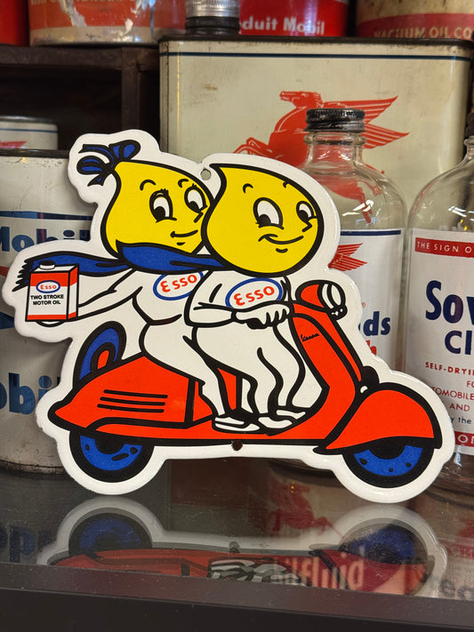 Esso Vespa Emaljeskilt