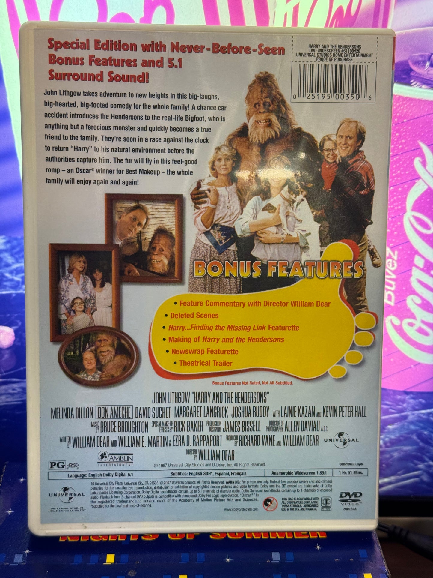 Harry And the Hendersons DVD