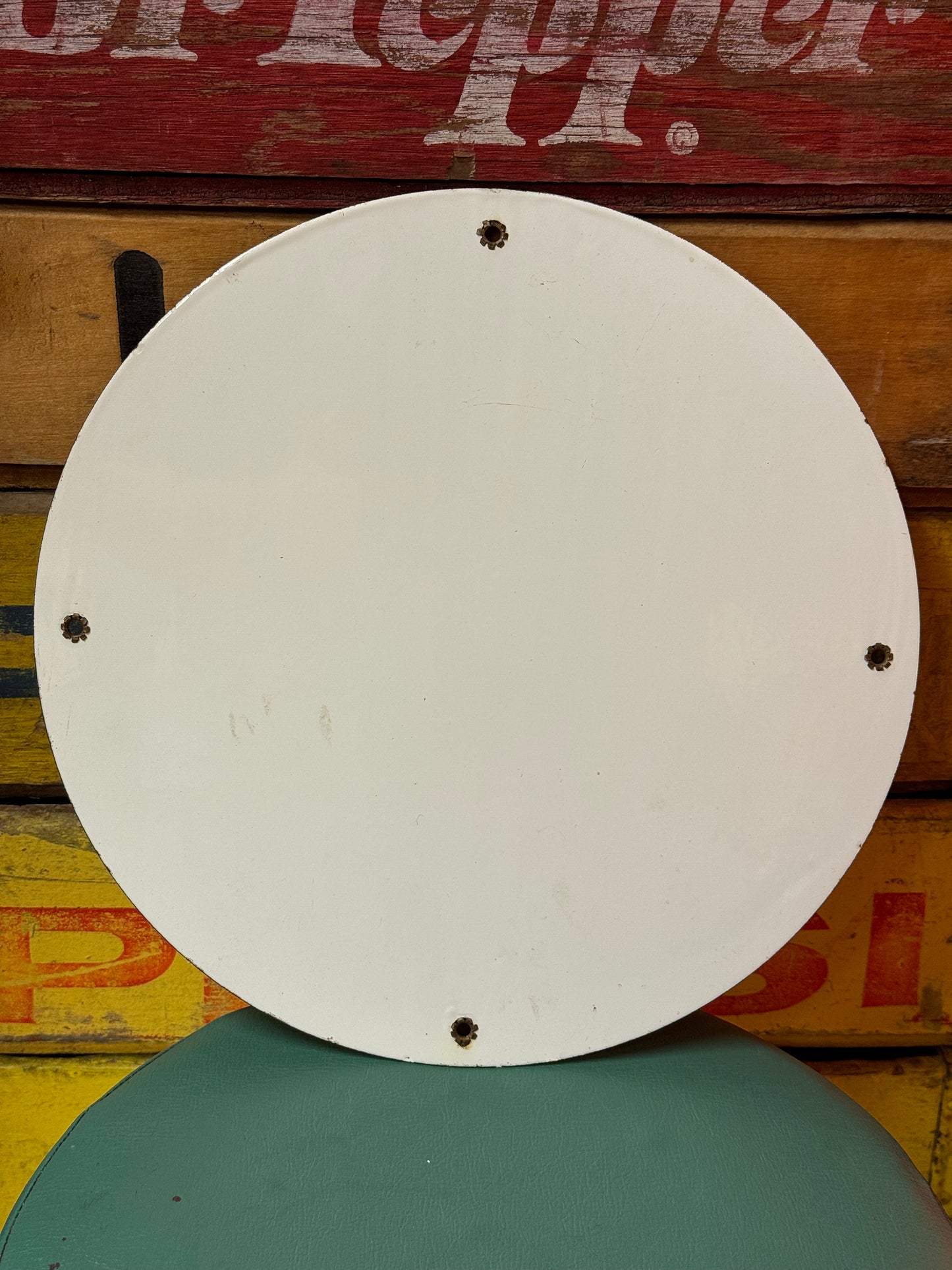 Texaco pump plate