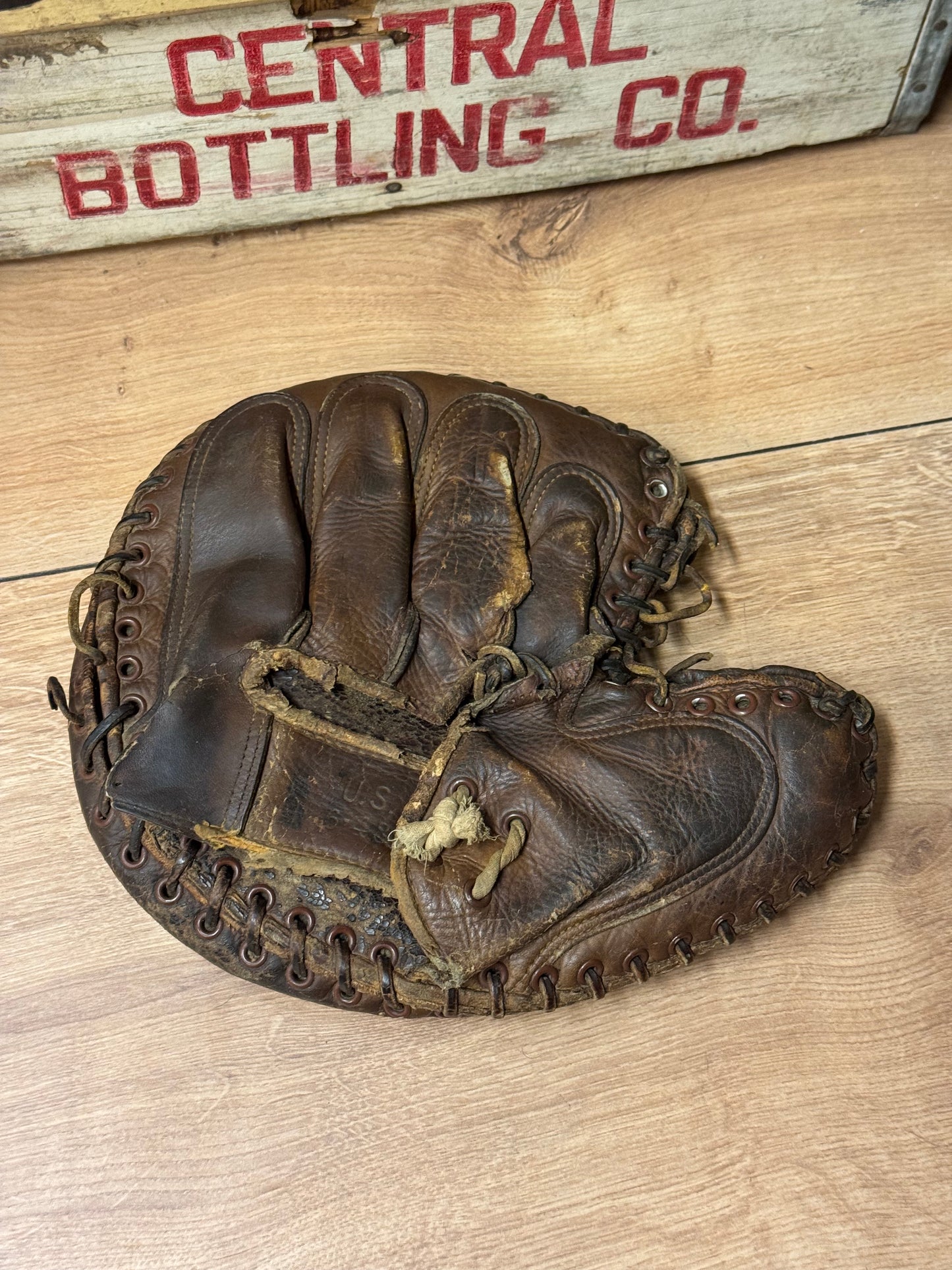Baseball handske + bold