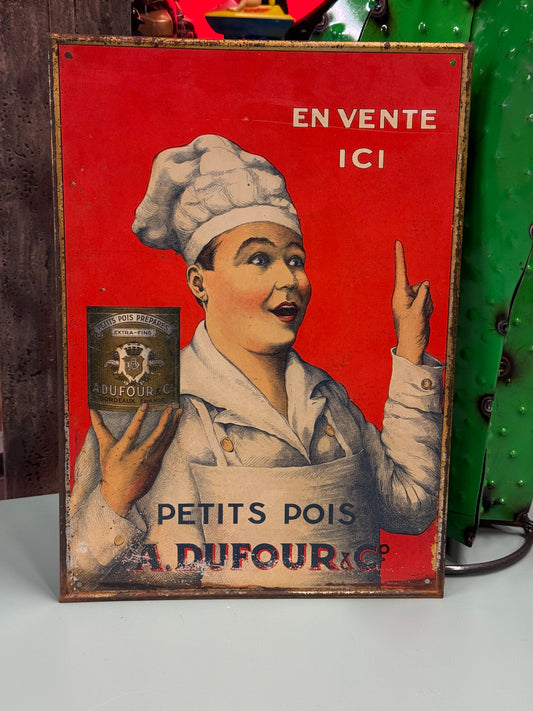 Fransk blikskilt 1920erne