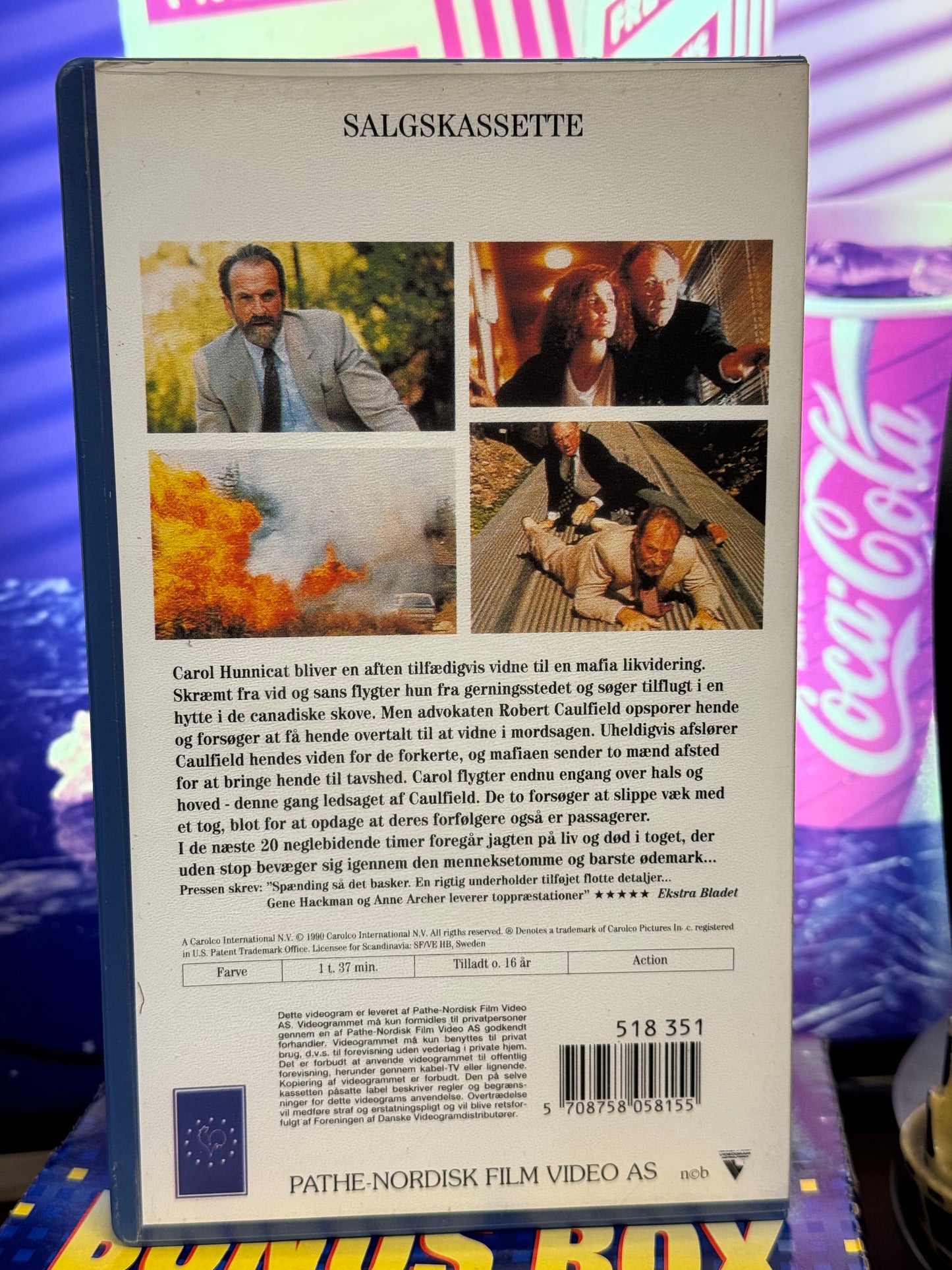 På et hængende hår