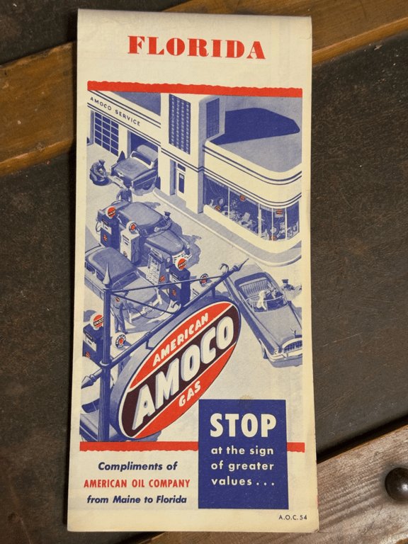 American Amoco gas vejkort