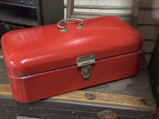 Brødkasse rød emalje