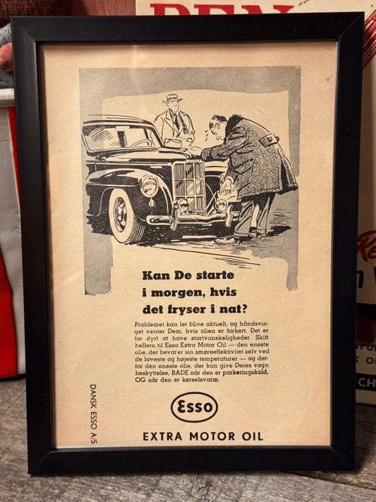 Esso extra motor oil reklame