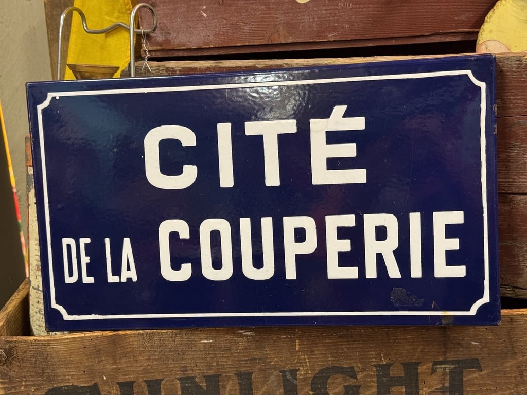 Fransk gadeskilt - Emalje