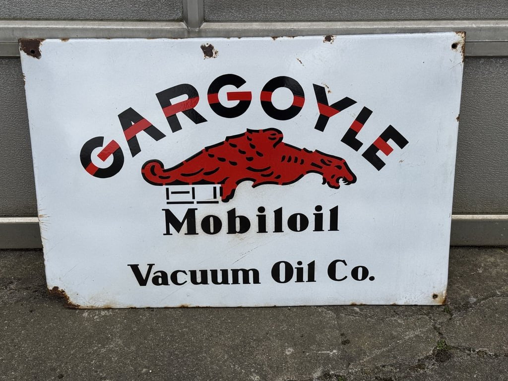 Gargoyle Mobiloil Emaljeskilt