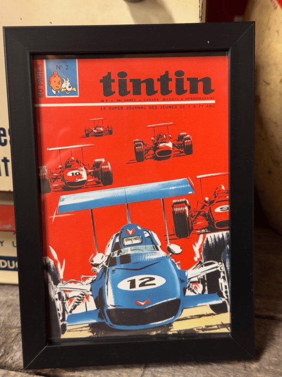 Tintin - Blue race car