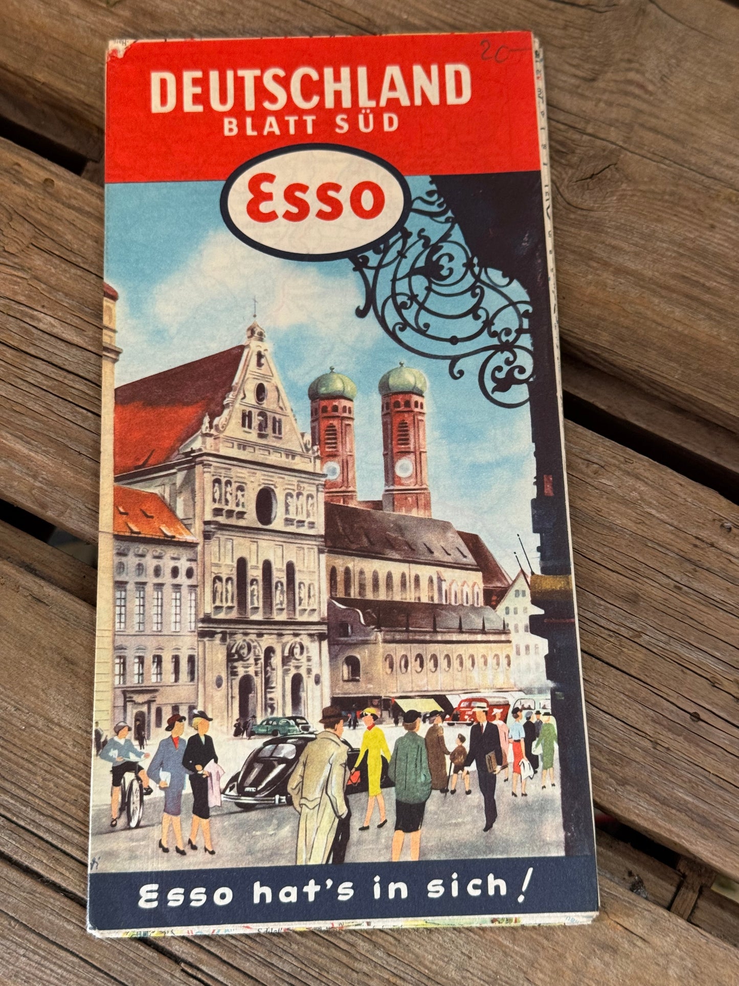 Esso vejkort Tyskland