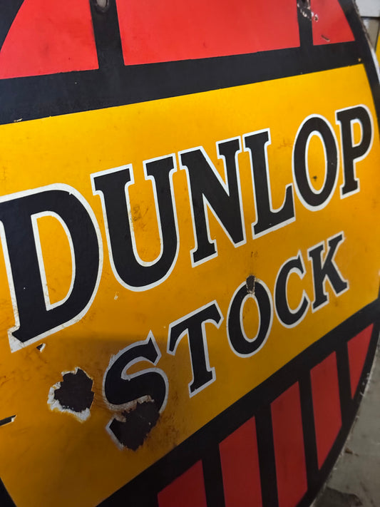 Dunlop stock Emaljeskilt