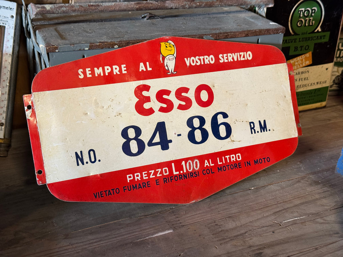 Esso blikskilt 1950erne