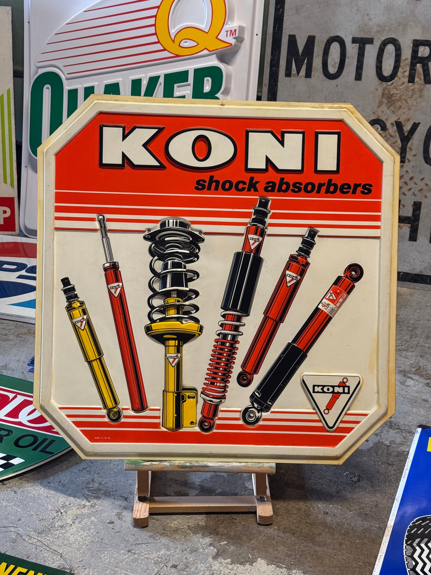 KONI lysskilt front