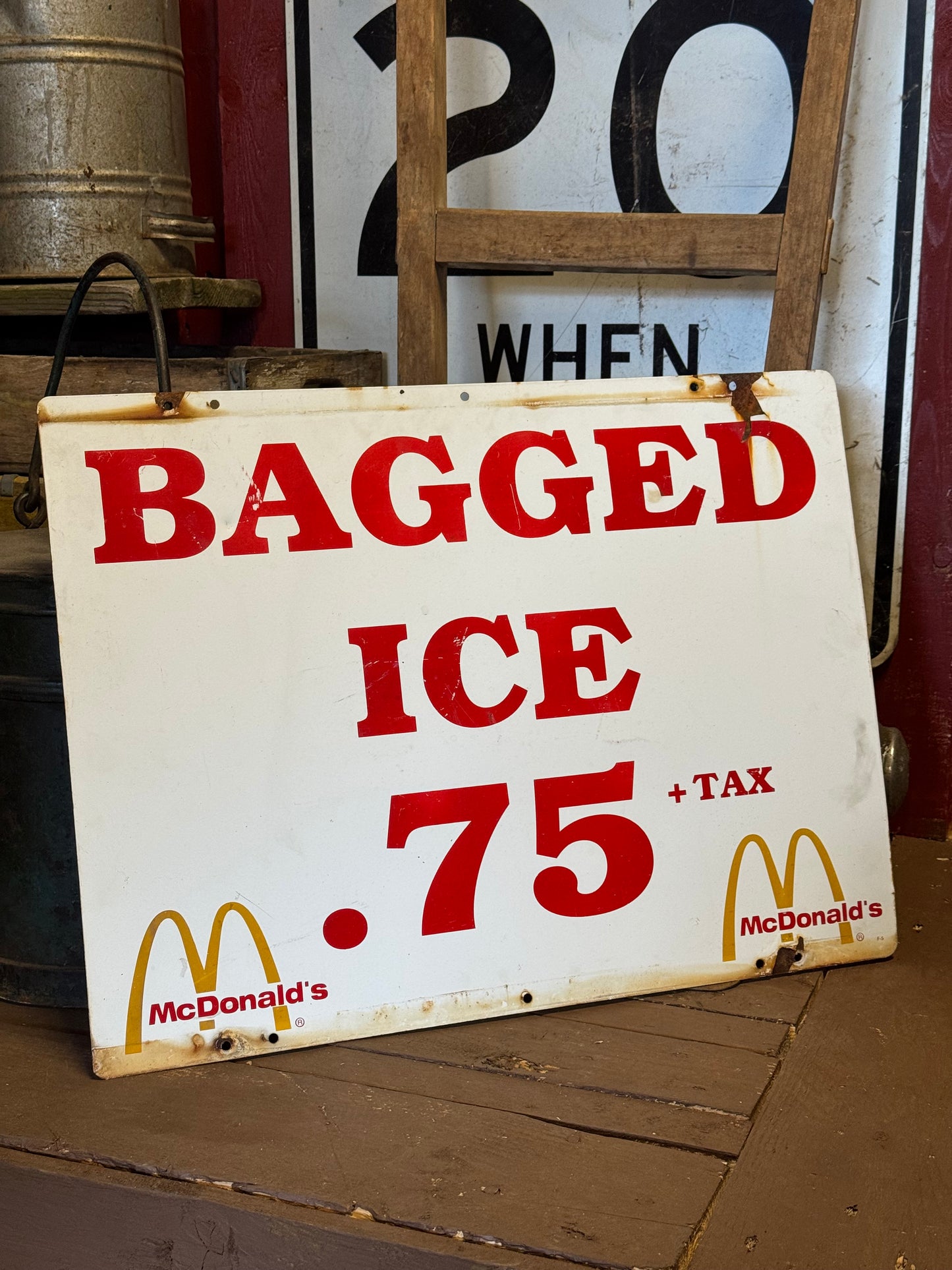 McDonalds blikskilt 1970/80erne