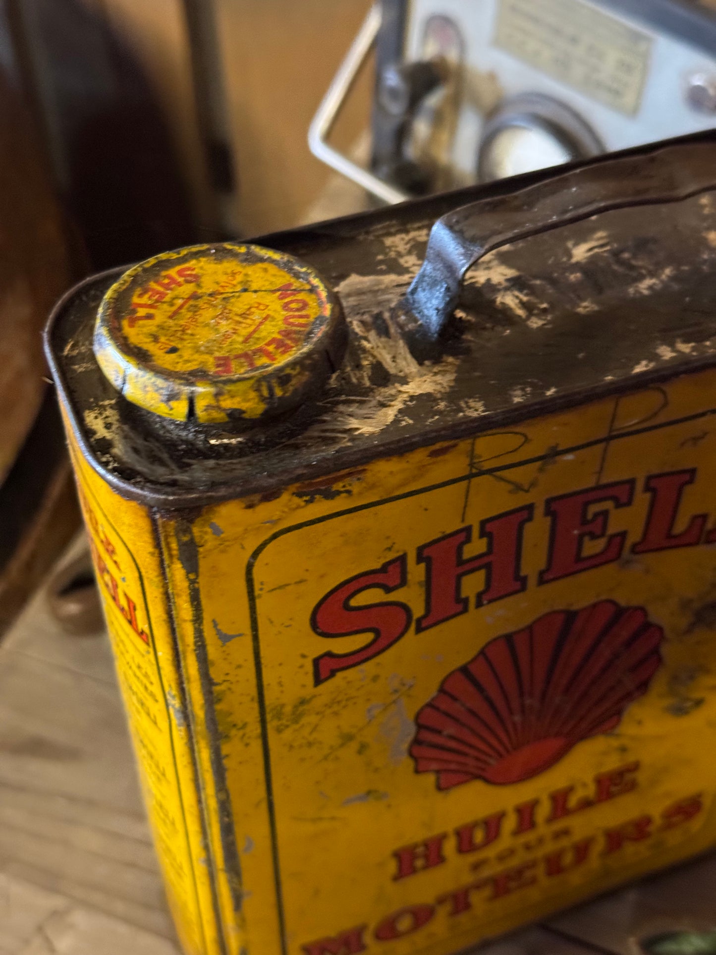 Shell 2L oliedåse 1930-40erne