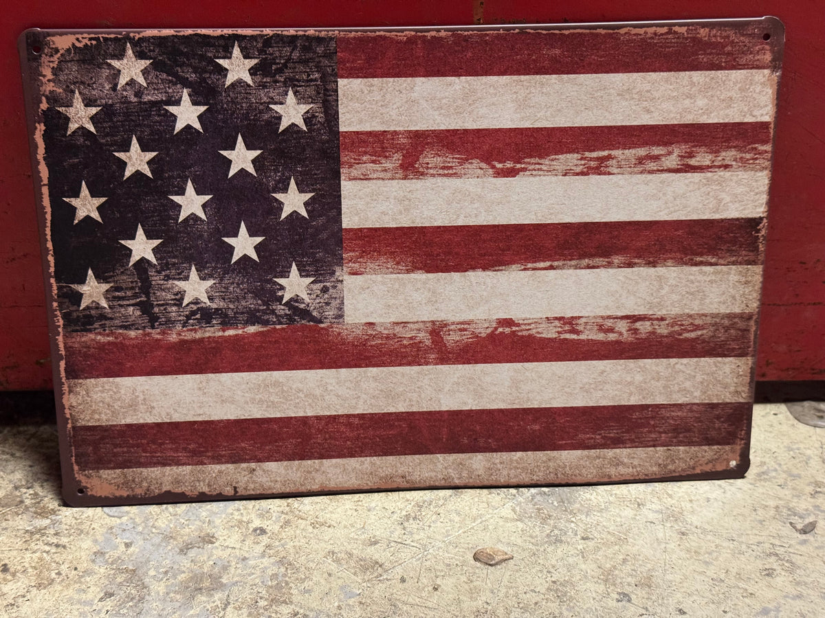 American flag blikskilt