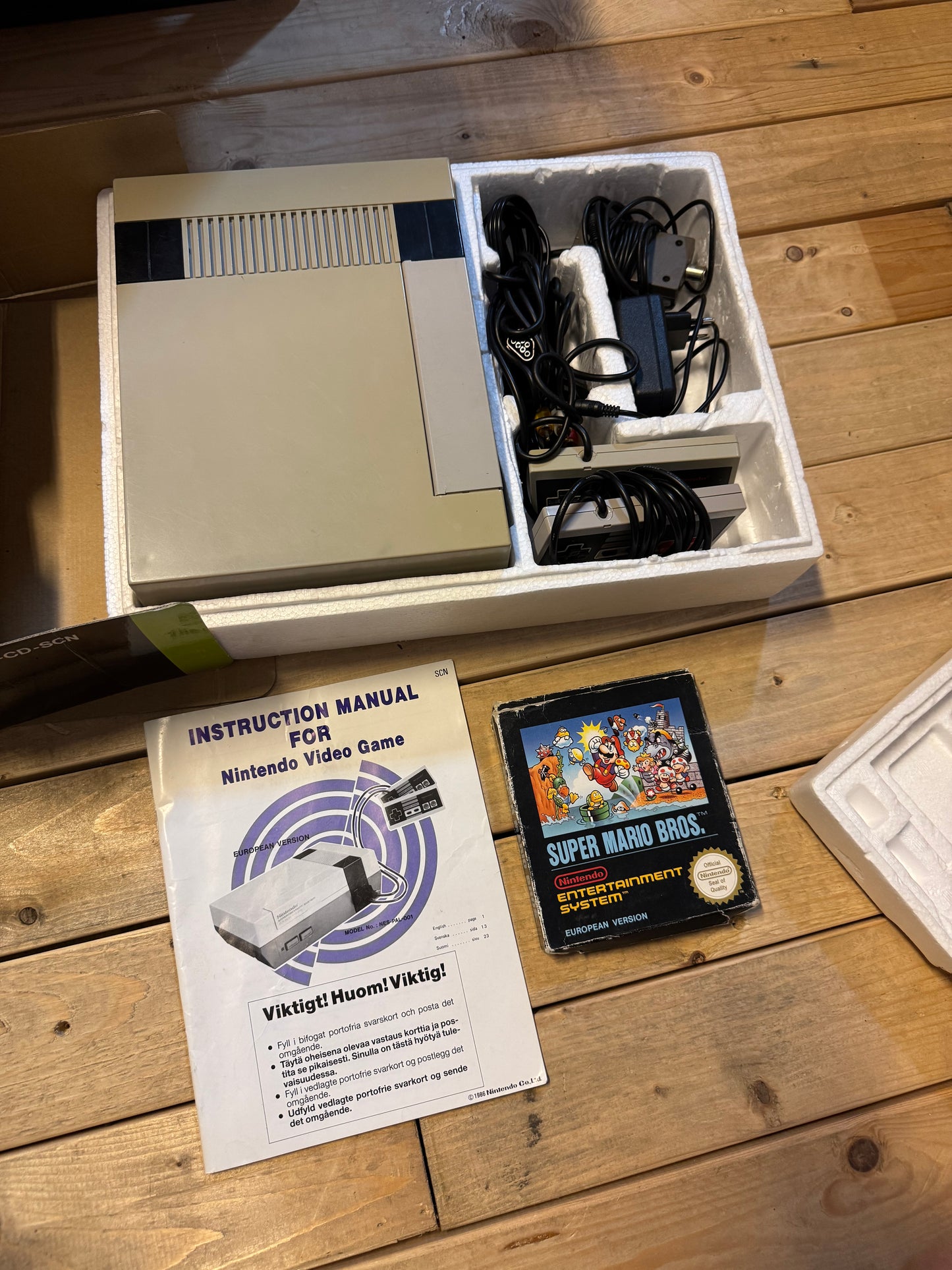 Nintendo NES konsol - Komplet