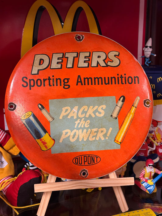 Peters Sporting ammunition emalje skilt