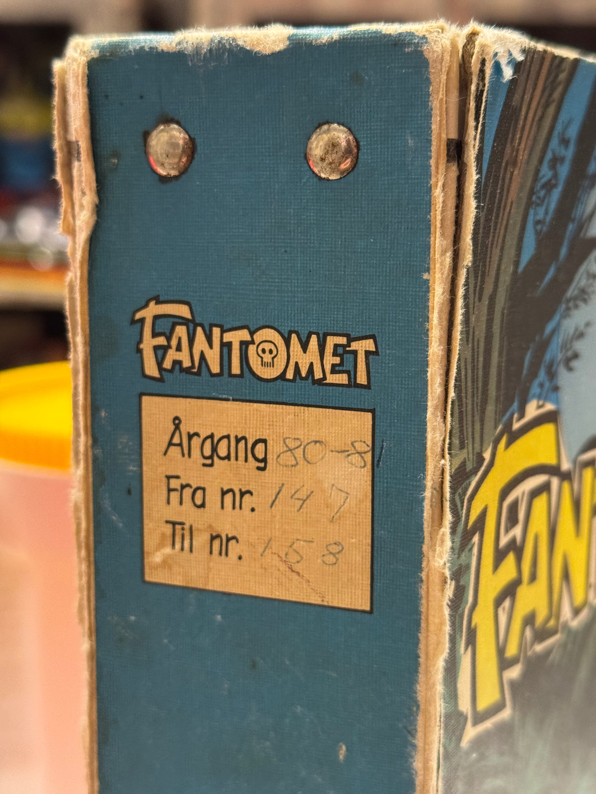 Fantomet samlemappe. Nr. 147-158 årgang 1980-1988