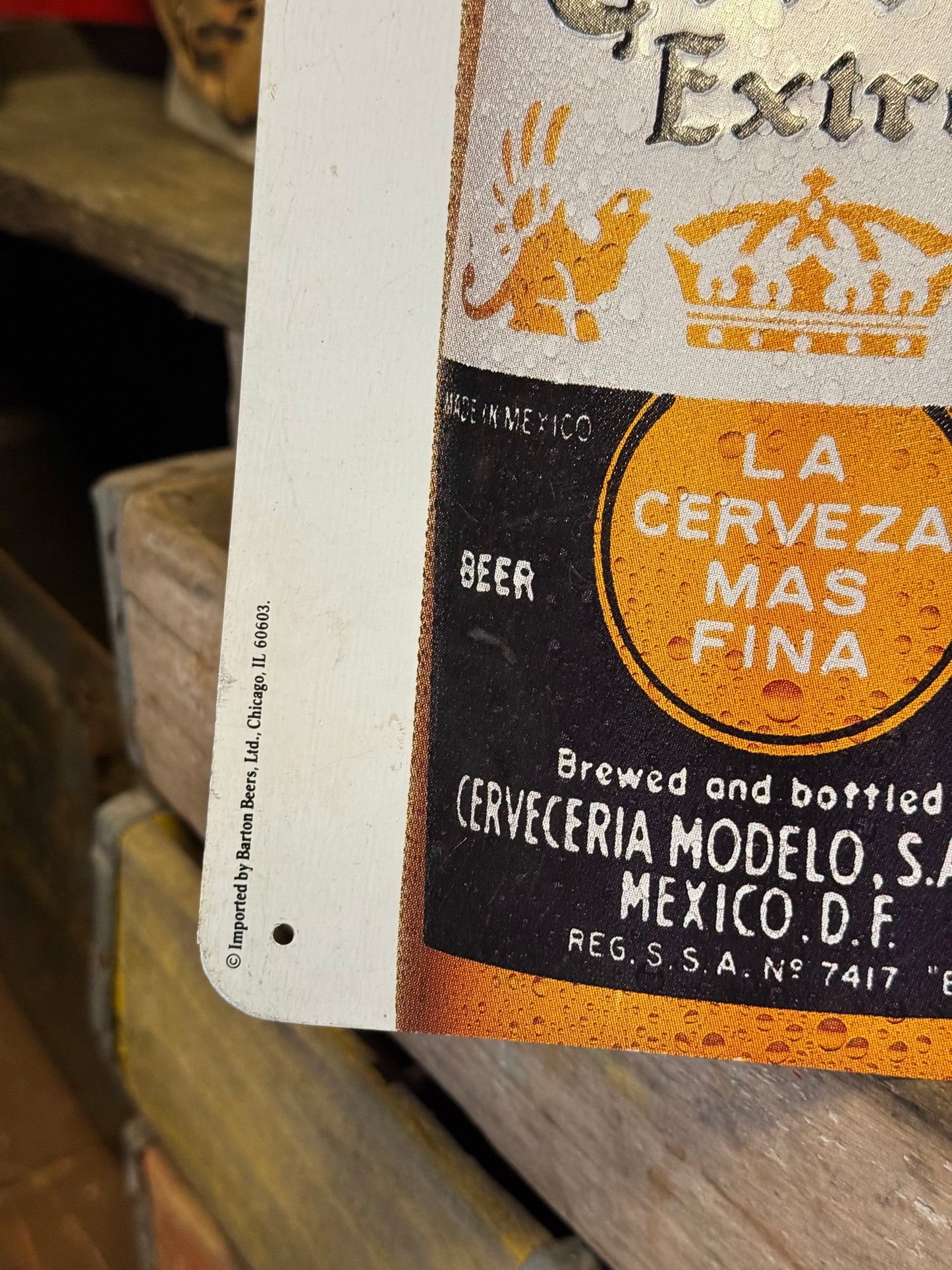 Corona Extra blikskilt