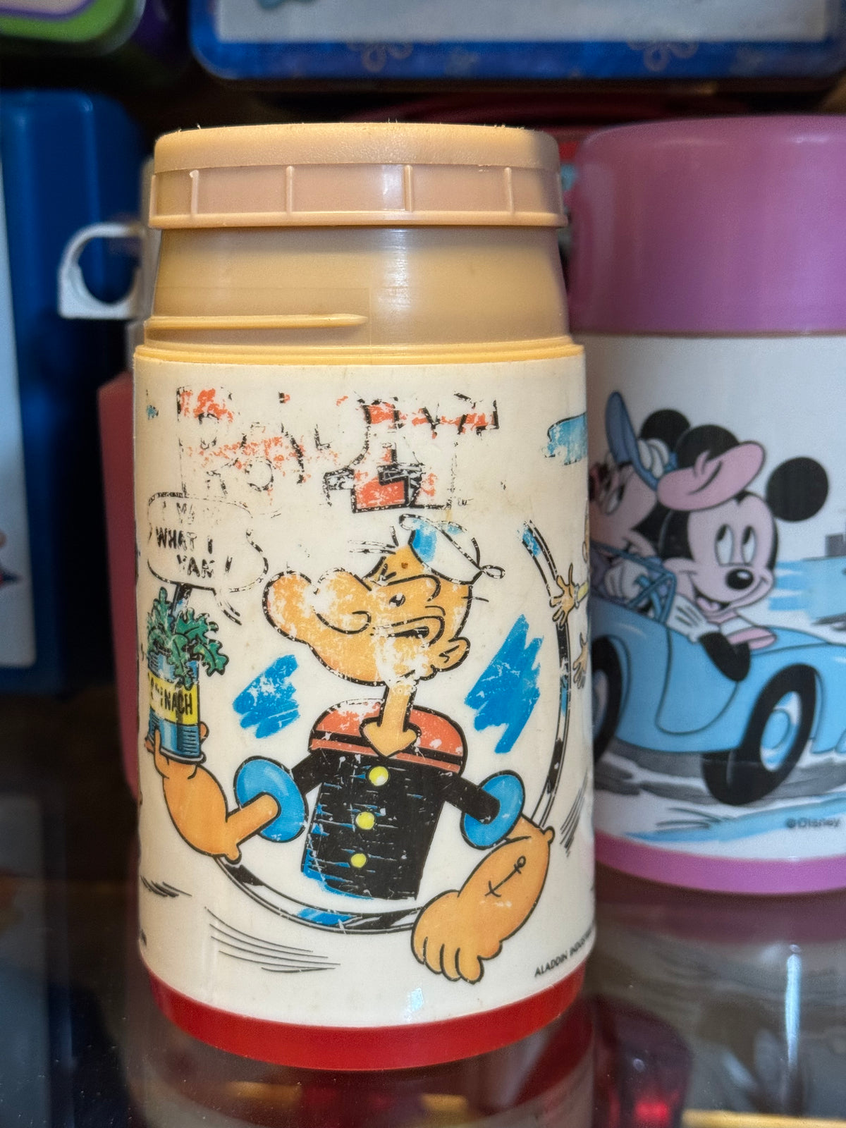 Popeye - Skipper Skræk termoflaske 1980erne