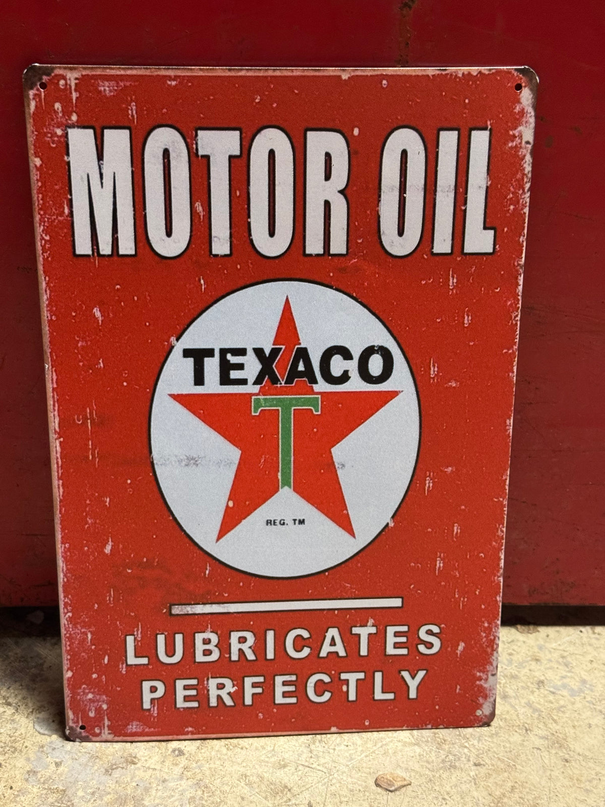 Texaco repro blikskilt 20x30