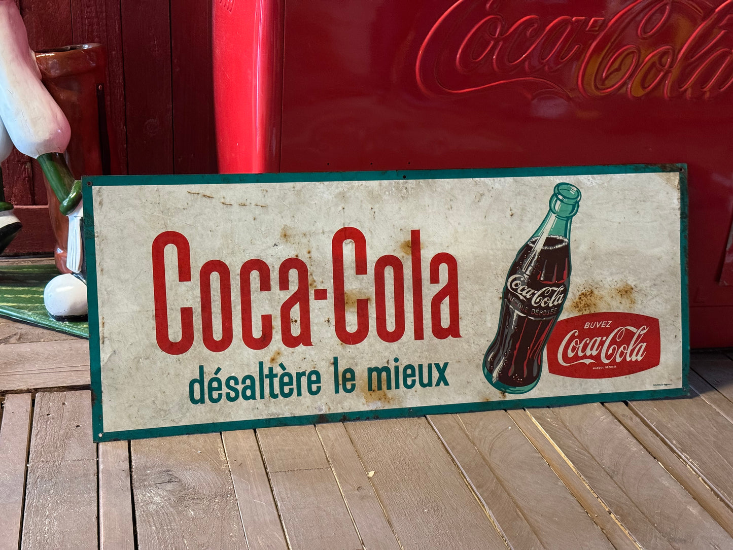 Cola Cola blik skilt Fransk