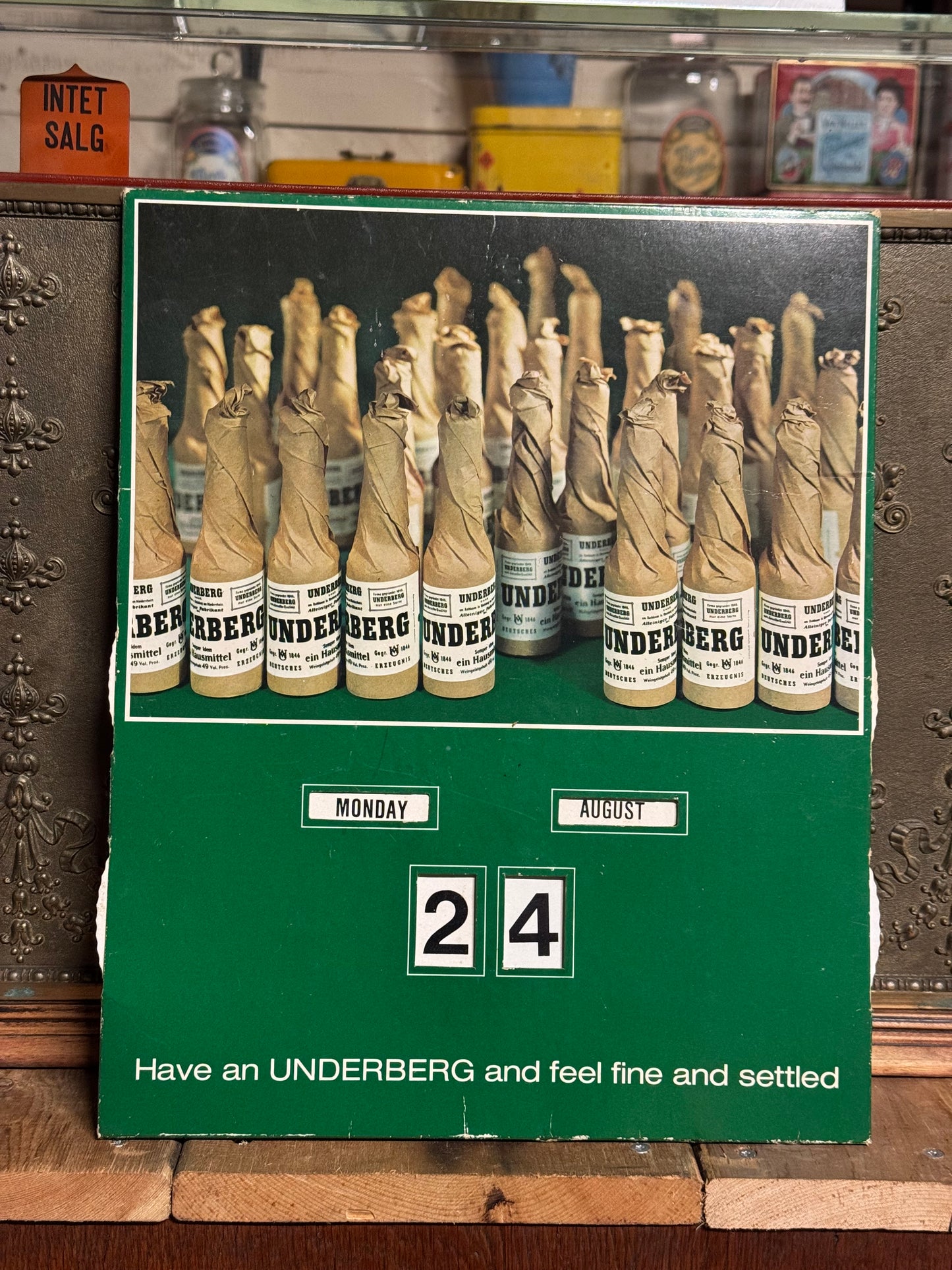 Underberg kalender 1970erne