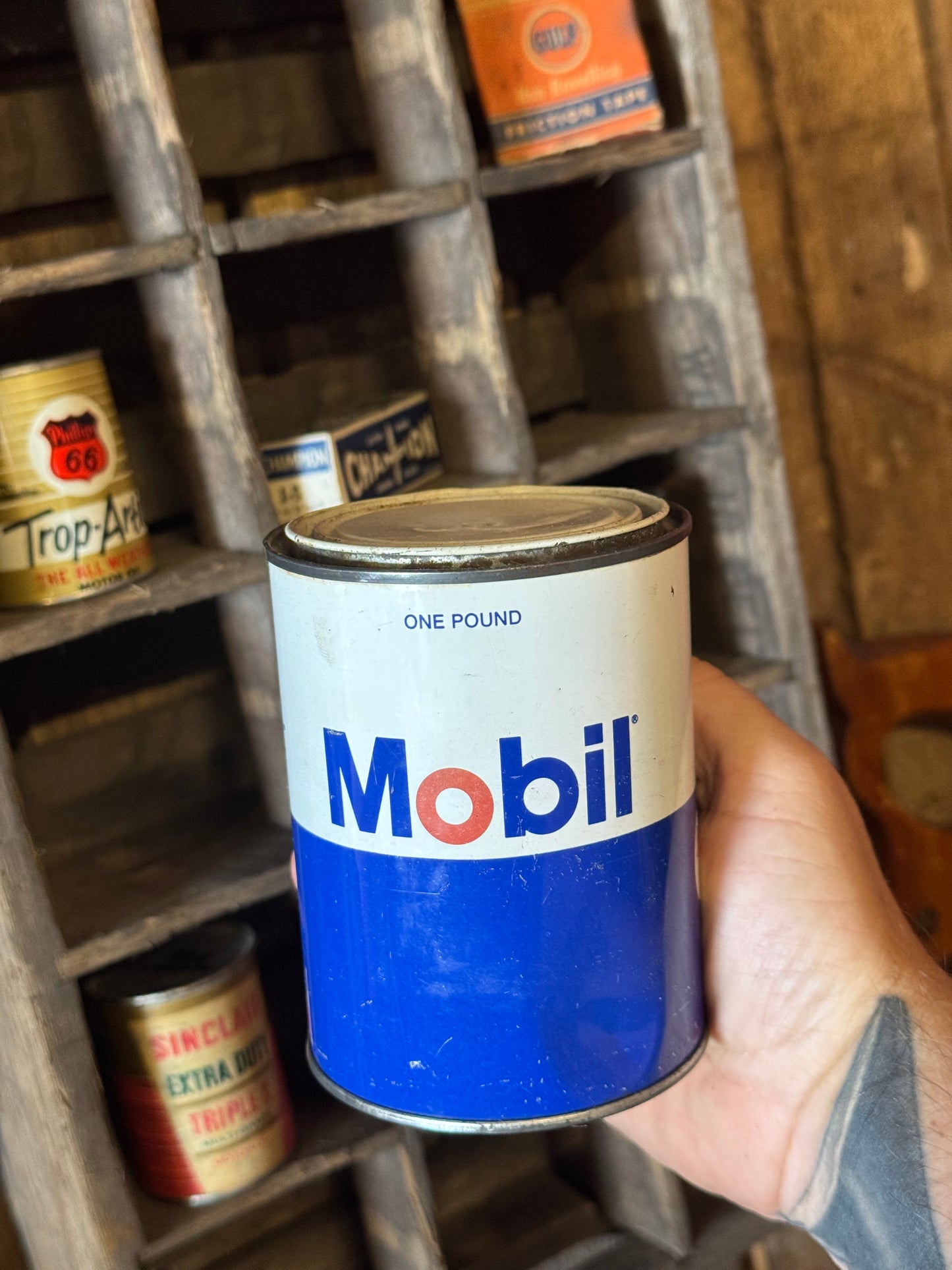 Mobiloil dåse