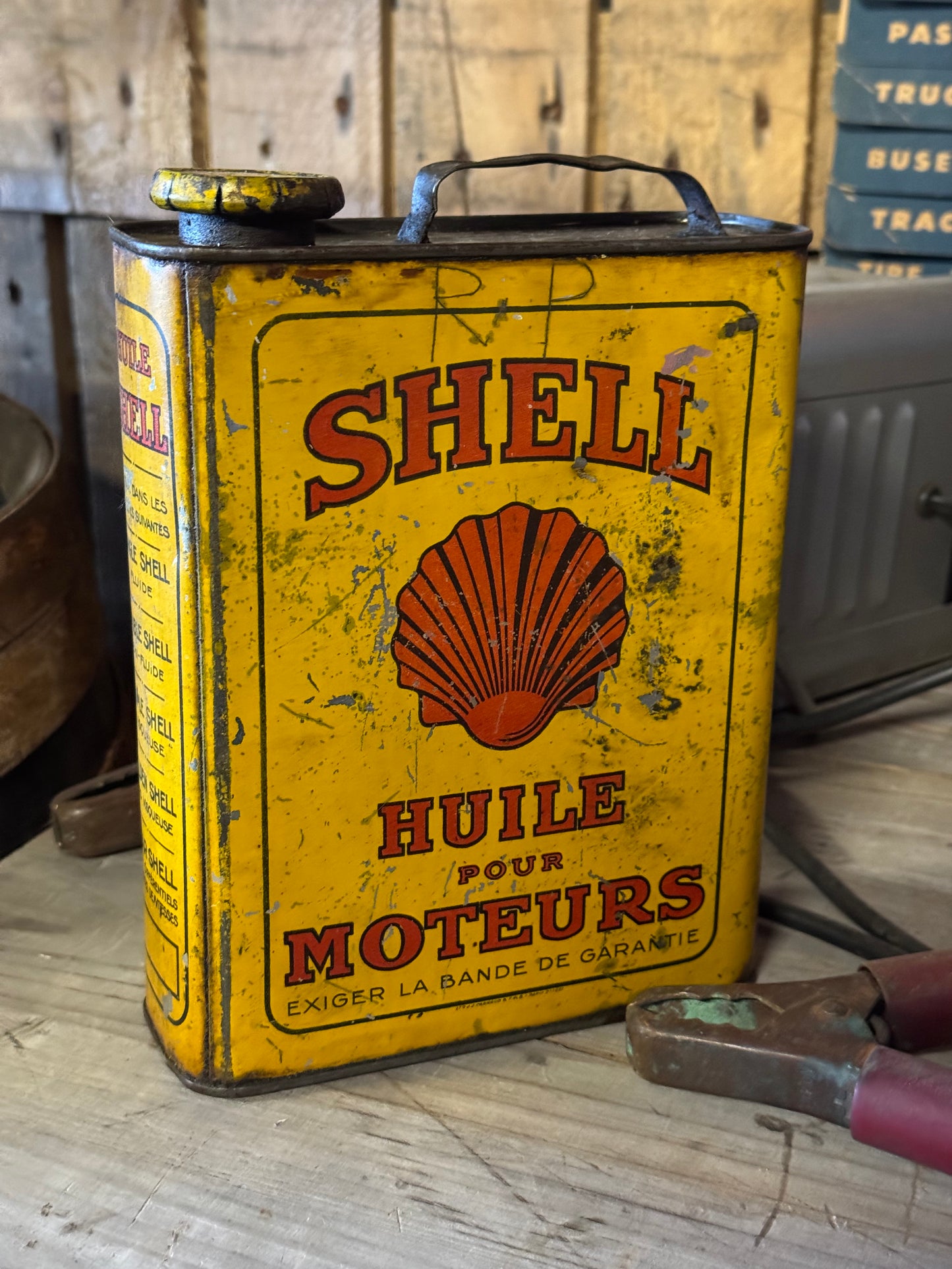 Shell 2L oliedåse 1930-40erne