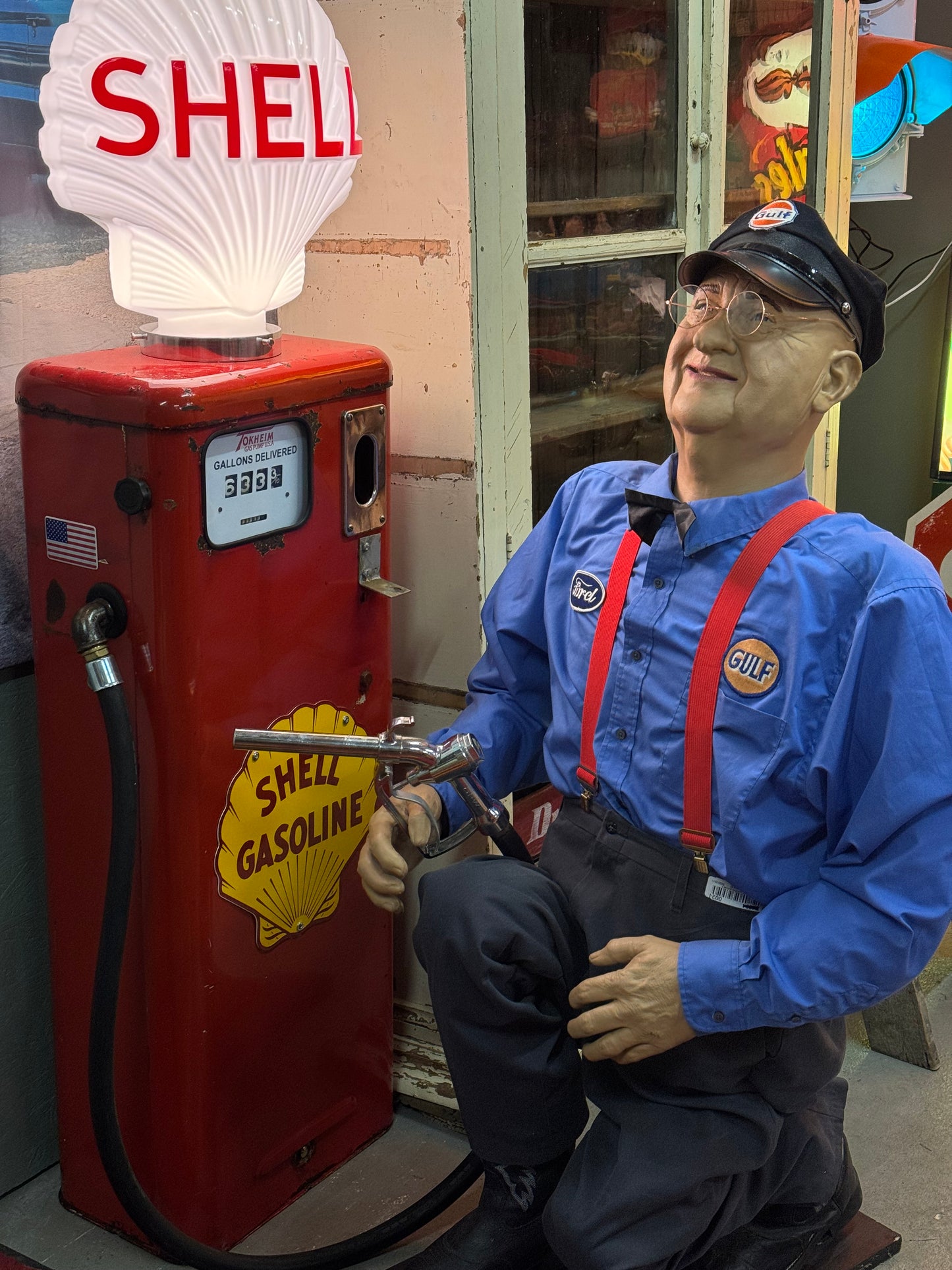 Service station attendant