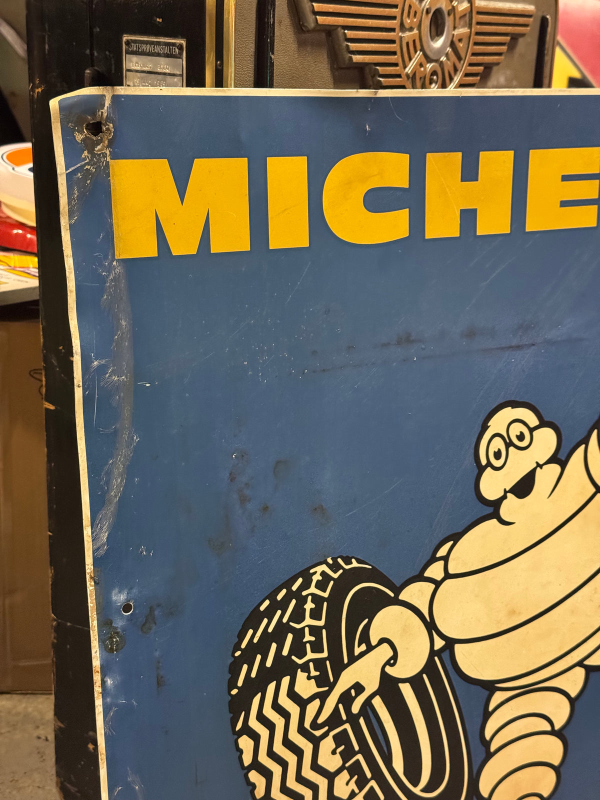Michelin blikskilt 1970erne