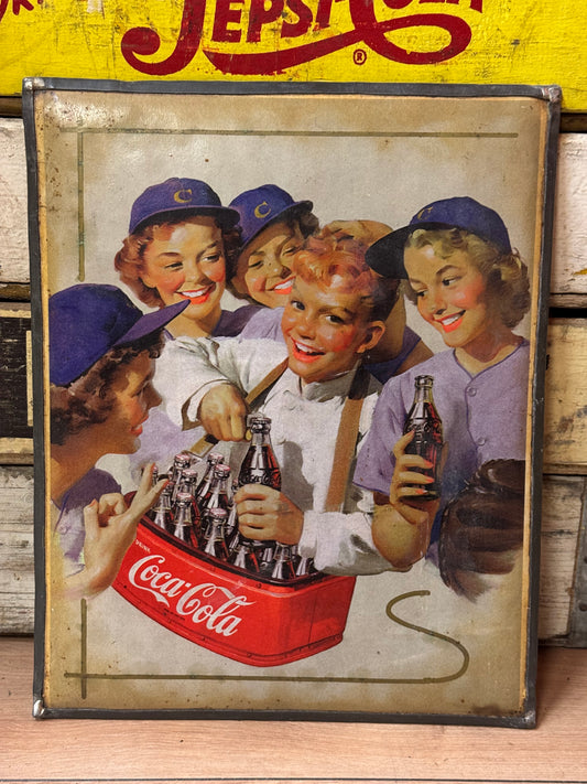 Coca Cola metal skilt