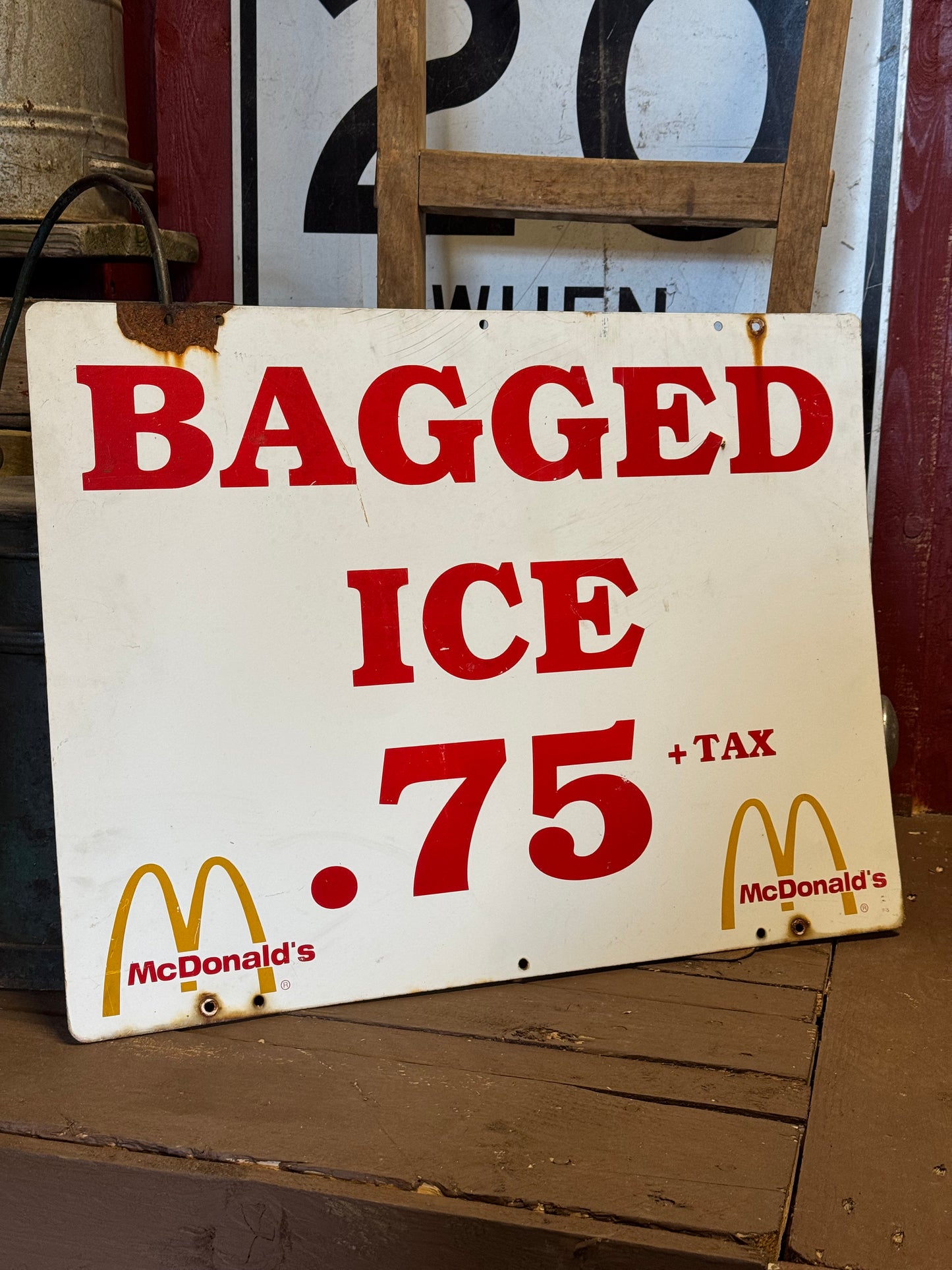 McDonalds blikskilt 1970/80erne