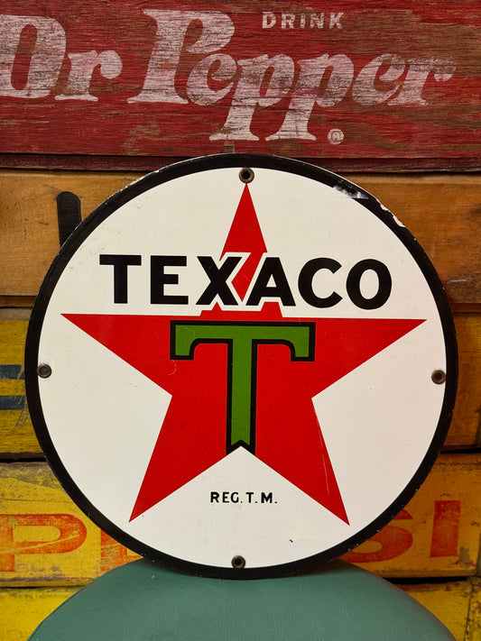Texaco pump plate